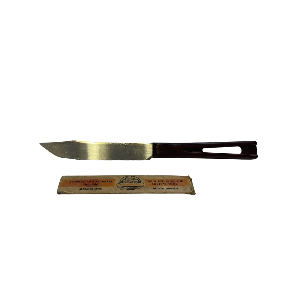 Vintage‎ Stanley Home Products inc Westfield MA utility knife 446 serrated edge